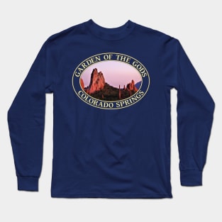 Sunset at Garden of the Gods in Colorado Springs, Colorado Long Sleeve T-Shirt